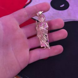 Gold Jesus Pendant