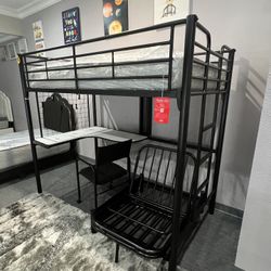Bunk Bed With Desk 