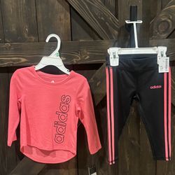 Toddler Girls Adidas Outfit - Size 18 Months 
