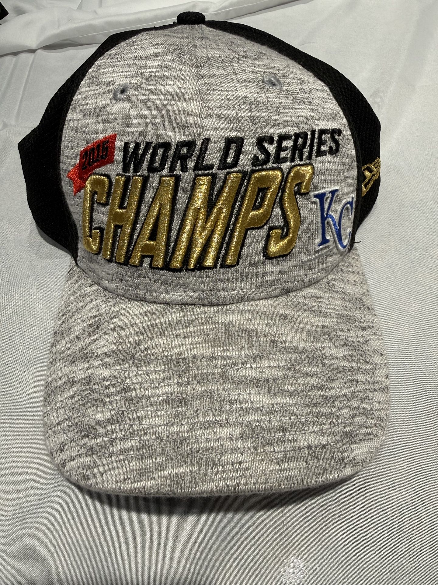 KC Royals Hat 2015 World Series Champs New Era 39Thirty MLB One Size Fits Most