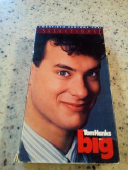 Vintage vhs video tape/ Tom Hanks big/ twentieth century fox selections/ comedy