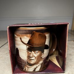 Brand New John Wayne "A Man's Got to Do" 12oz Ceramic Mug - NIB