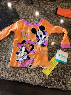 12 Month Minnie Mouse Halloween Shirt