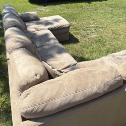 Tan Sectional (free Delivery)