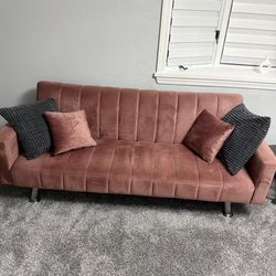 Pink color sofas two
