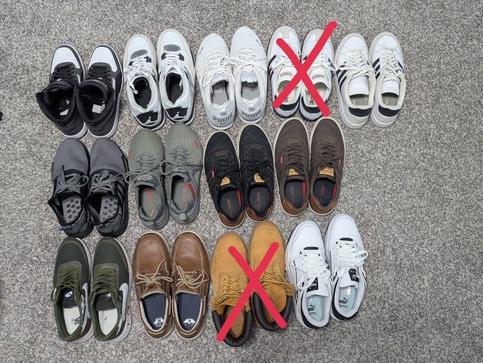 Multiple Pairs of Men's Shoes