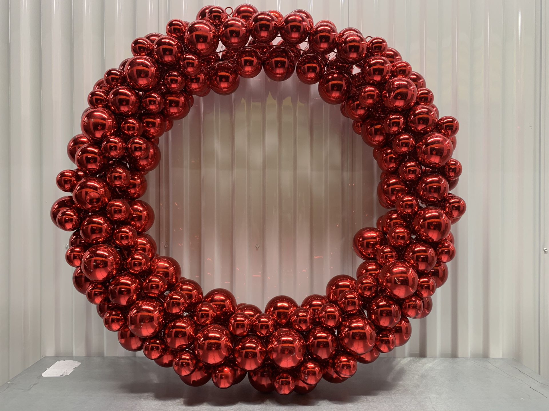 HUGE Holiday Wreath in Red 36”