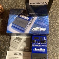 JamMan Solo XT Stereo Looper & Phaser Digitech Guitar Effects Pedal w/ Box & Power Supply