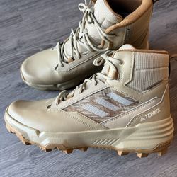 Adidas TERREX Utility Leather Mid RAIN-DRY Hiking Shoes Men’s size 10