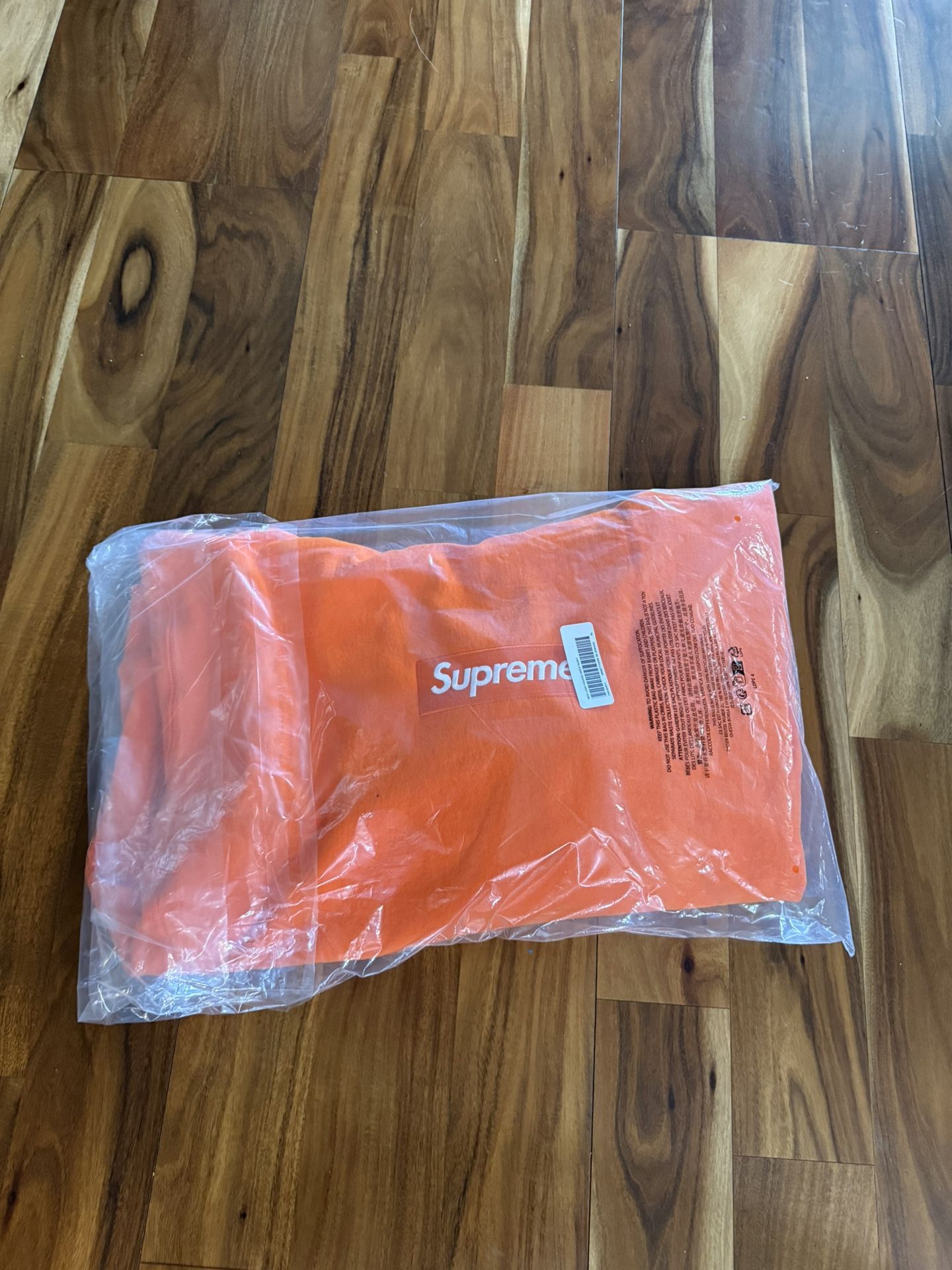 Supreme Box Logo Hoodie Size XL Orange (FW24)