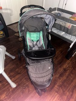 Baby Trend Gray and Teal Baby Stroller