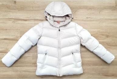 Nike Womens Jacket Size Large Puffer Down Off White/light tan