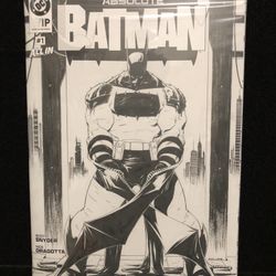 Absolute Batman #1 WIP (Work in Progress). Large Format Sketch Edition 11x17