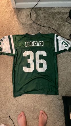 New York Jets Jim Loenhard #36 Signed Jersey Size L