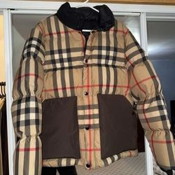 Burberry Check Puffer Jacket 