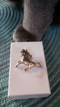 Sterling Silver Running Horse Pendant
