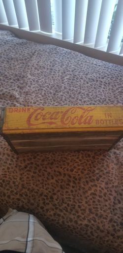 Original Coca Cola Bottle wooden holder