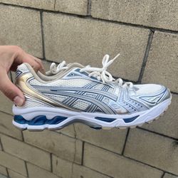 Asics Gel Kayano 14 Cream Pure Silver Shoes Mens Size 10.5 