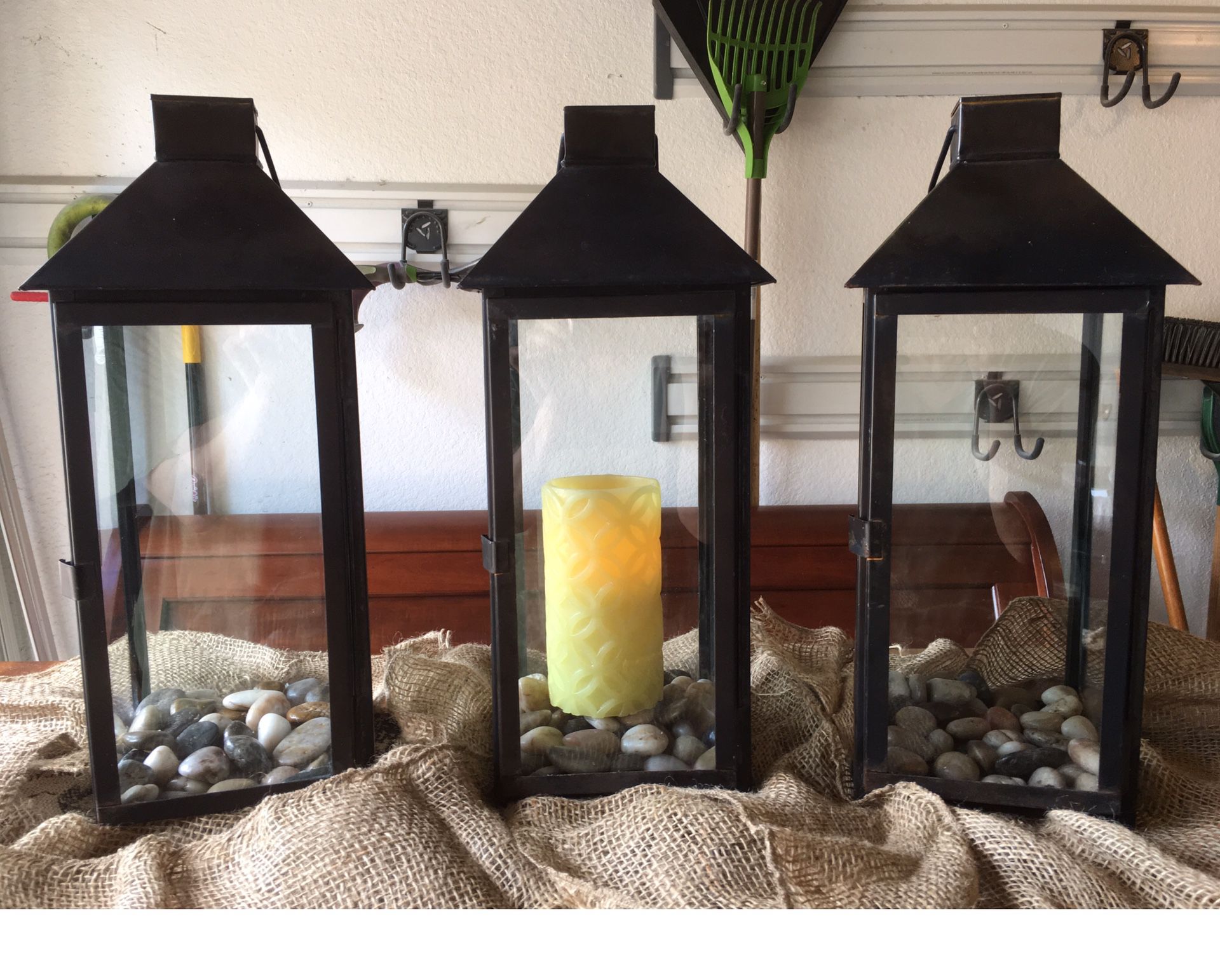 Set of 3 Indoor/Outdoor Candle Holders