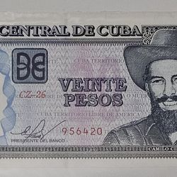 20 pesos 2016 remplazo cuba UNC