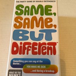 Same, Same, But Different Double Entendre Ages 17+ Adult Party Game *NEW*