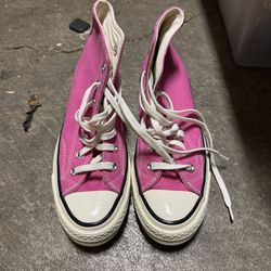 Pink chuck nori's convers size women 6 or men 4 like new $150 OBO