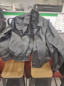 Leather jacket black Burks Bay