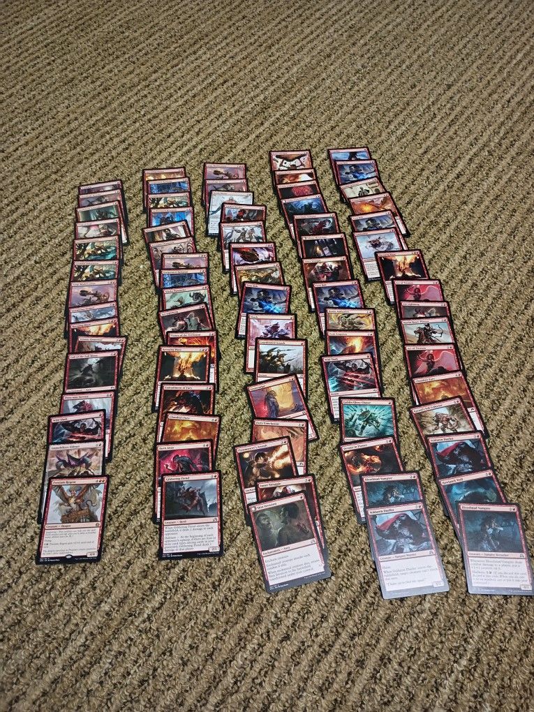 Magic The Gathering Red Card Lot