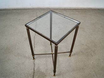 1960’s Hollywood Regency Solid Brass Side Table