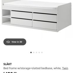 Twin Bed With Storage 