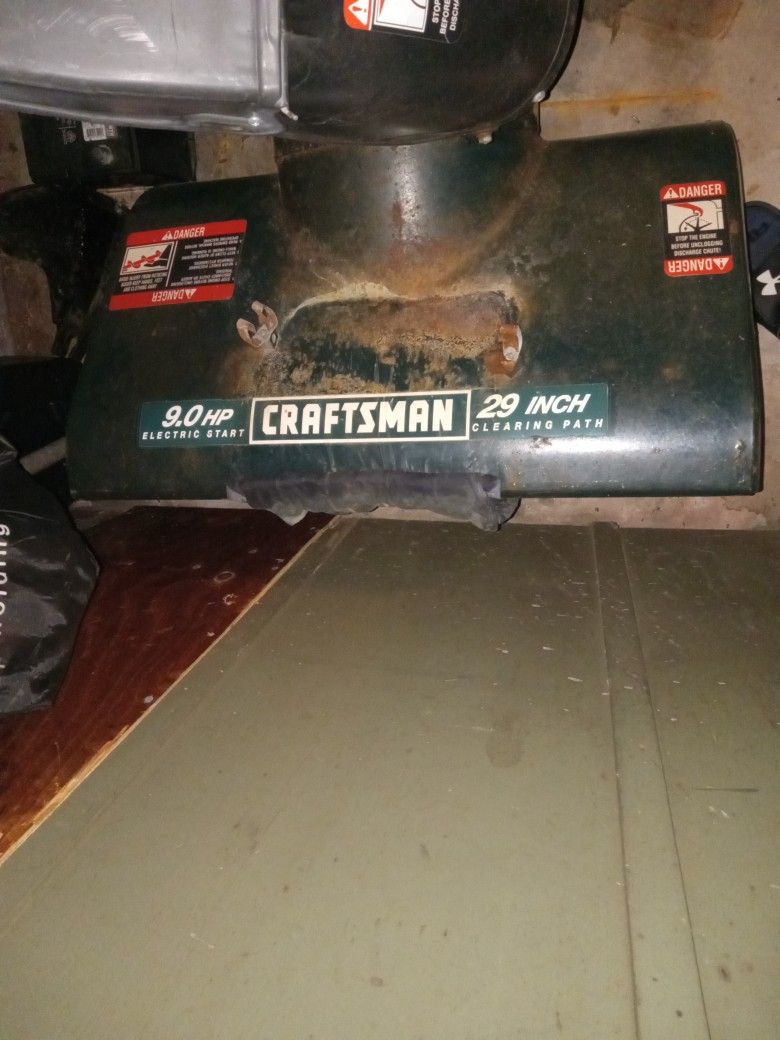 9.0HP CRAFTMAN 29 INCH CLEARING PATH SNOW BLOWER
