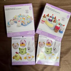 Easter DIY Egg Decorating Kits X4