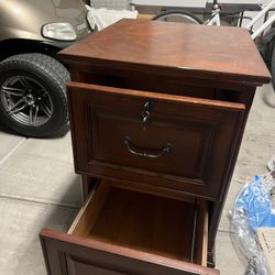 Wood Filing Cabinet