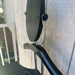 Black Valet Stand With Mirror 