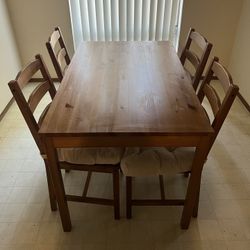 Dining Table W/ Four Chairs (Set)