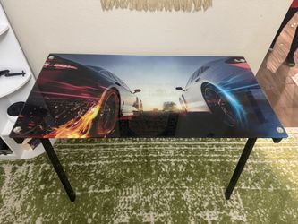 Kids Racers Black Graphic Desk