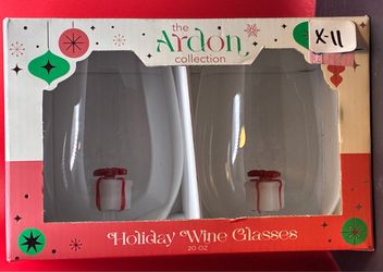Holiday Wine Glasses 20 oz Set of 2 Ardon Collection