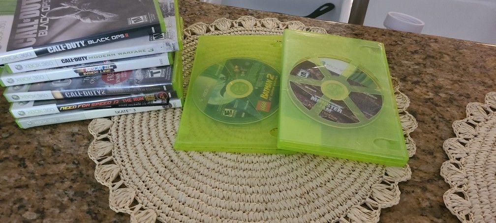 Xbox 360 Games And Guitar