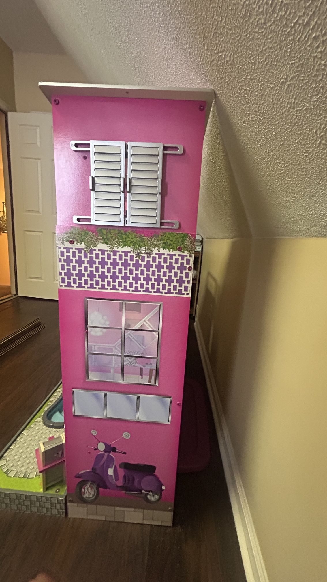 Uptown Wooden Dollhouse with Lights & Sounds, Pool