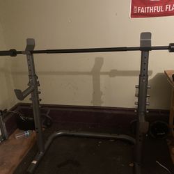 Bench Press And Squat Rack