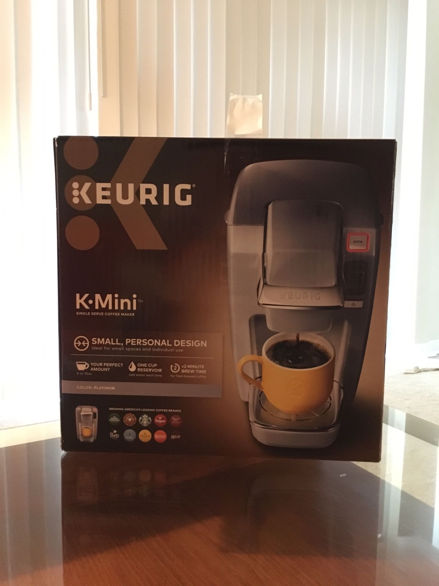 KEURIG KMini K-Mini compact coffee machine maker grey gray platinum