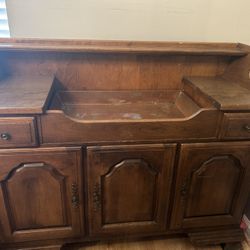 Maple Dry Sink with Copper Lining by Temple Stuart 