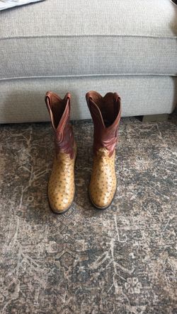 Men’s ostrich boots genuine Dan post 50$