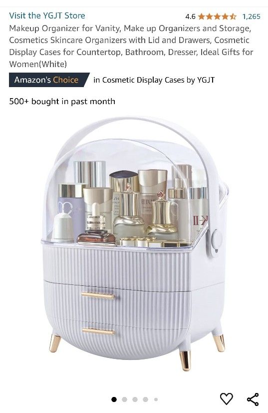 Make Up Organizer Storage Vanity