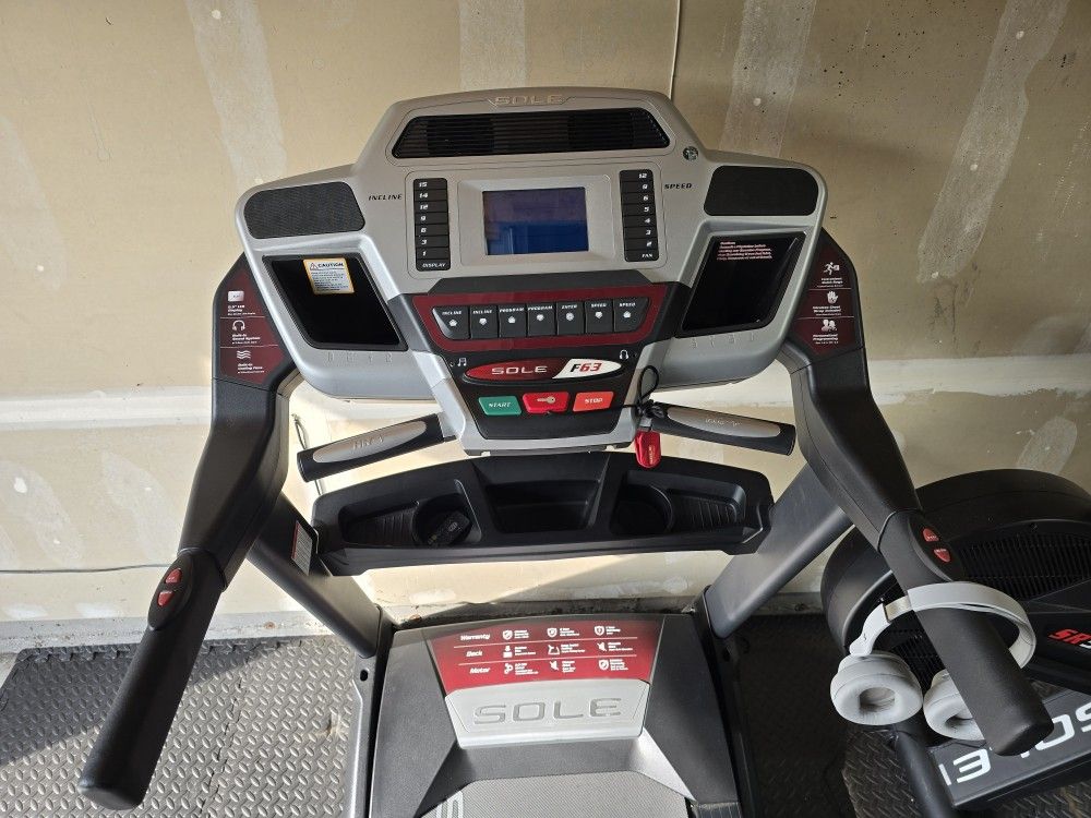Sole F63 TREADMILL with Brand New Running Belt