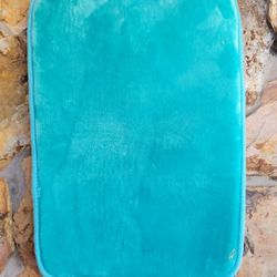 2 Piece -Turquoise Bathroom Rug Set