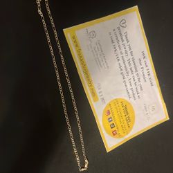 Real 10K Diamond Cut Gold Chain For Kids