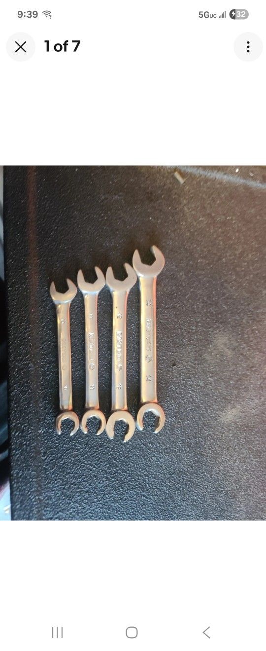 Matco Tools 4pc Line Wrench Lot 10 -11 12 And 14
Good condition
Pick up is in yorkville.