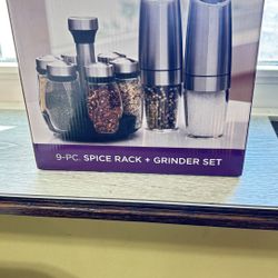 Battery Salt And Pepper Shakers And Spice Carousel
