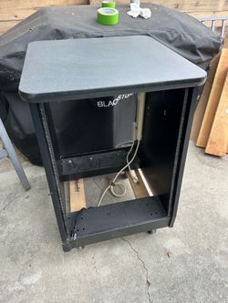 Rolling Studio Rack Sidecar 22U